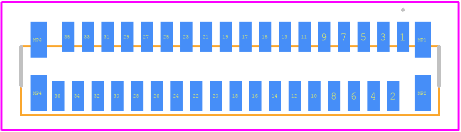 FH12-36S-0.5SVA(98) - Hirose PCB footprint - Other - Other - FH12-36S-0.5SVA(98)-2