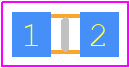 32207638 - Yageo Group PCB footprint - Resistor Chip - Resistor Chip - SMD-0603