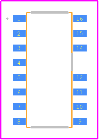 NCP1396ADR2G - onsemi PCB footprint - Other - Other - SOIC−16 NB, LESS PIN 13 CASE 751AM ISSUE O_2026