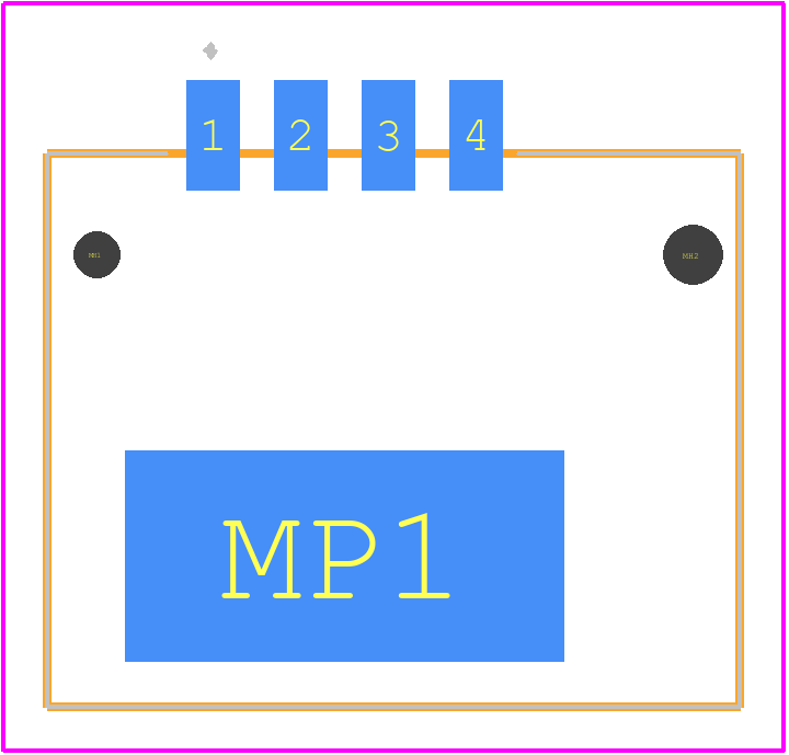 37204-1BE0-004PL - 3M PCB footprint - Other - Other - 37204-1BE0-004PL-2