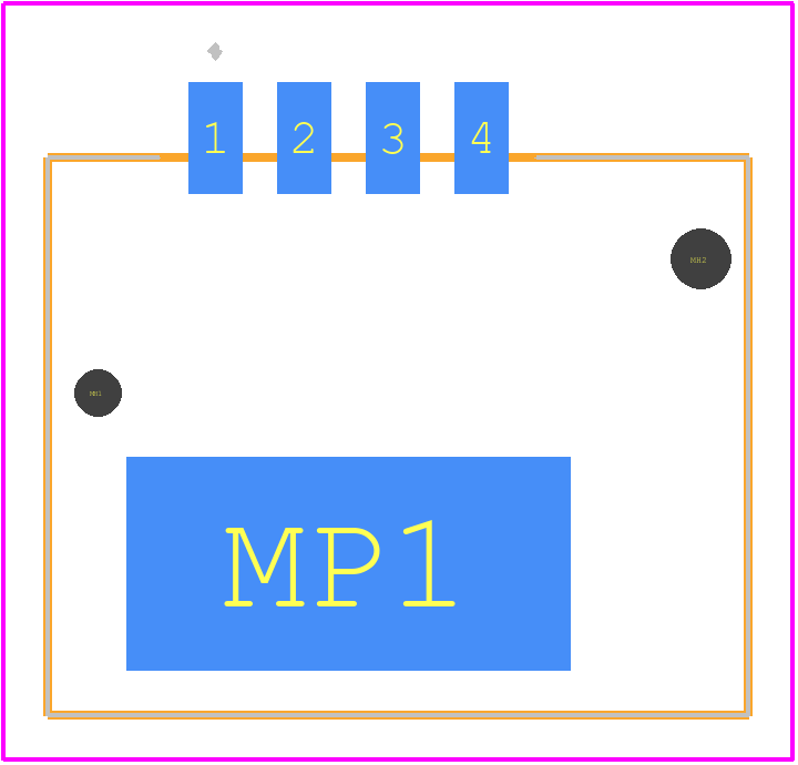 37204-1AE0-004-PL - 3M PCB footprint - Other - Other - 37204-1AE0-004-PL-1