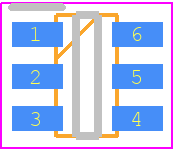NCP1729SN35T1G - onsemi PCB footprint - SOT23 (6-Pin) - SOT23 (6-Pin) - TSOP-6 CASE318G-02 ISSUE M