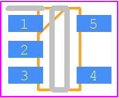 NCP303LSN27T1G - onsemi PCB footprint - SOT23 (5-Pin) - SOT23 (5-Pin) - TSOP-5 CASE 483-02