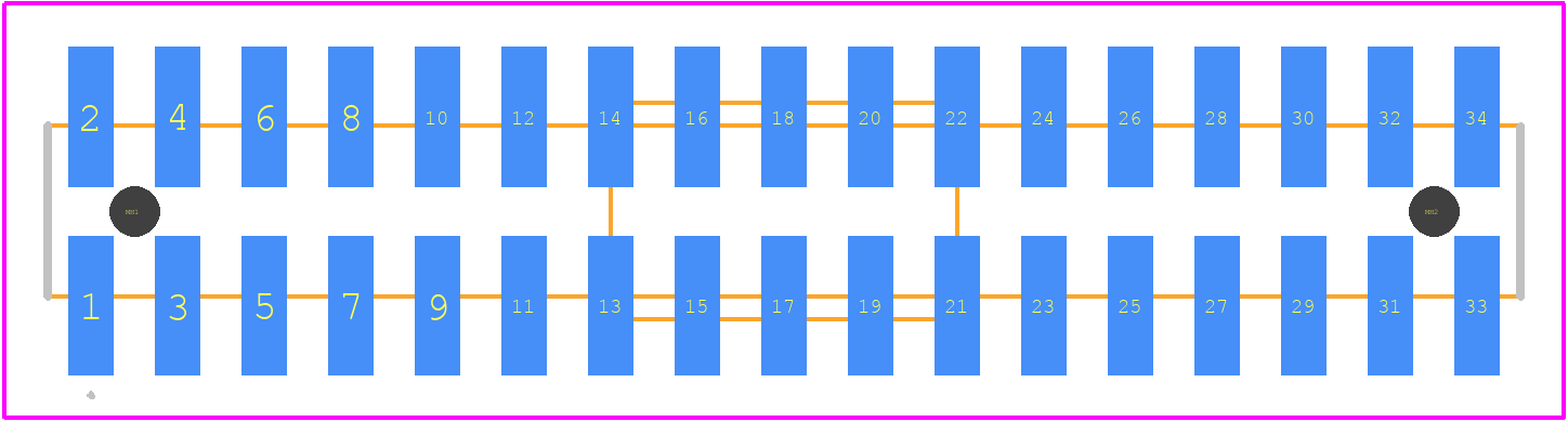 TMM-117-01-G-D-SM-A-P - SAMTEC PCB footprint - Other - Other - TMM-117-01-G-D-SM-A-P-5