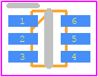 NL27WZ07DTT1G - onsemi PCB footprint - SOT23 (6-Pin) - SOT23 (6-Pin) - SC-88 (SC-70 6 LEAD)