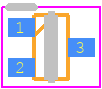 NTE4153NT1G - onsemi PCB footprint - SO Transistor Flat Lead - SO Transistor Flat Lead - SC-89 CASE 463C-03 ISSUE C