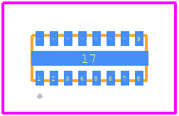 NUF8402MNT4G - onsemi PCB footprint - Other - Other - DFN16, 4x1.6, 0.5P CASE 506AC ISSUE D_2025