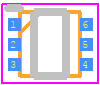 SCH1335-TL-H - onsemi PCB footprint - SO Transistor Flat Lead - SO Transistor Flat Lead - SCH6 SOT-563