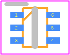 SMBT3904DW1T1G - onsemi PCB footprint - Other - Other - SC-88(SOT-363) CASE 419B-02 ISSUE Y_FF