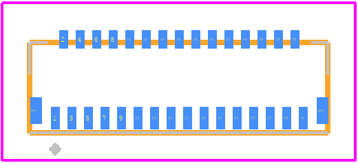 FH26W-31S-0.3SHW(05) - Hirose PCB footprint - Other - Other - FH26W-31S-0.3SHW(05)-1