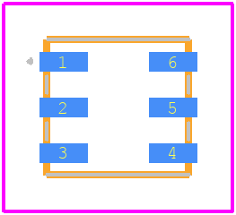DS28E25P+ - Analog Devices PCB footprint - Other - Other - D6+1-2