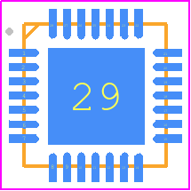 BQ24773RUYT - Texas Instruments PCB footprint - Quad Flat No-Lead - Quad Flat No-Lead - RUY (S-PWQFN-N28)