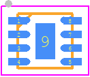 IS31BL3506A-DLS2-TR - Integrated Silicon Solution Inc. PCB footprint - Small Outline No-lead - Small Outline No-lead - IS31BL3506A-DLS2-TR