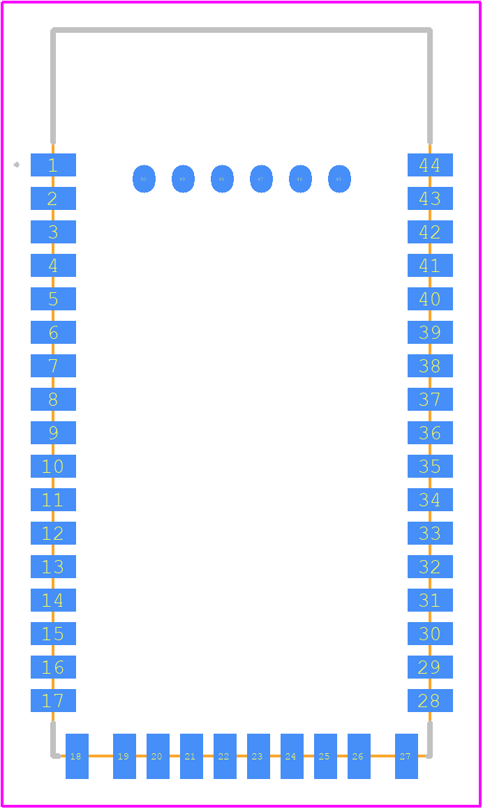 RN52-I/RM - Microchip PCB footprint - Other - Other - RN52-I/RM-2