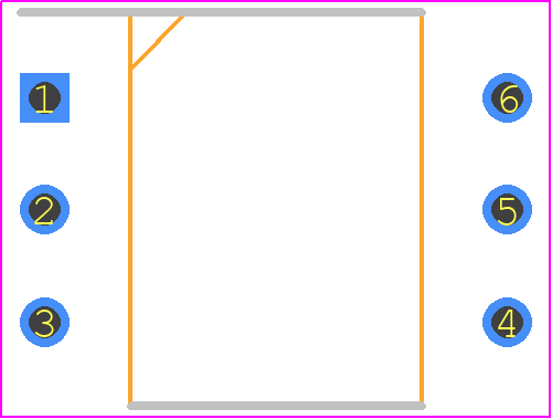 MCT2E - onsemi PCB footprint - Dual-In-Line Packages - Dual-In-Line Packages - 6 DIP_1