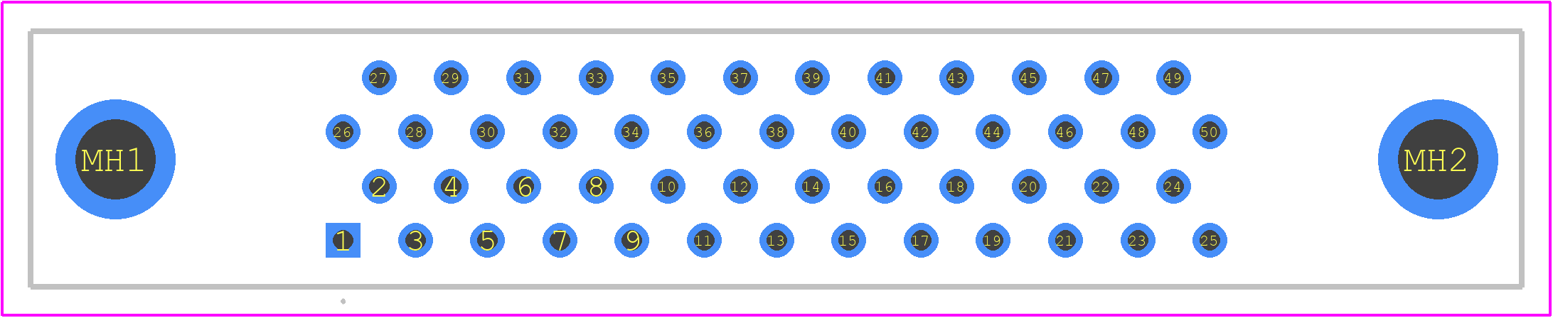 DX20M-50S(50) - Hirose PCB footprint - Other - Other - DX20M-50S(50)-2