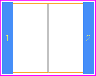 F161SG104M063V - KEMET PCB footprint - Capacitor Chip Non-polarised - Capacitor Chip Non-polarised - F161 SMD