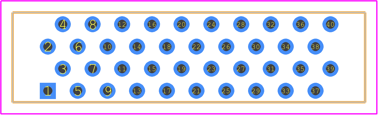 5111595-9 - TE Connectivity PCB footprint - Other - Other - 5111595-9-1