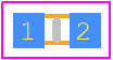 0402PA-0N8XJLU - COILCRAFT PCB footprint - Inductors Chip - Inductors Chip - 0402PA