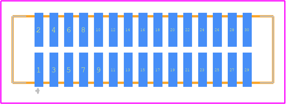 TFC-115-32-L-D - SAMTEC PCB footprint - Other - Other - TFC-115-32-L-D-2