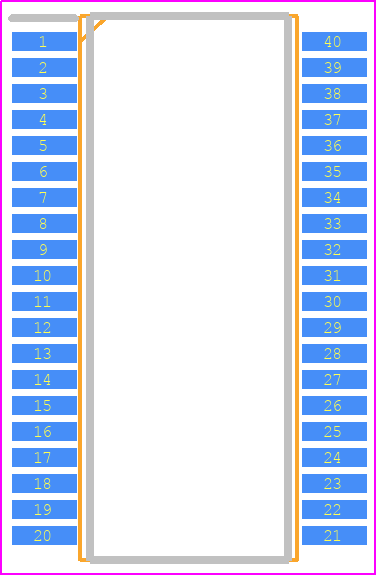 BD6762FV - ROHM Semiconductor PCB footprint - Small Outline Packages - Small Outline Packages - SSOP-B40-11