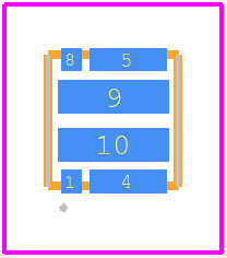 FDMC8097AC - onsemi PCB footprint - Other - Other - WDFN8 3x3, 0.65P*-**