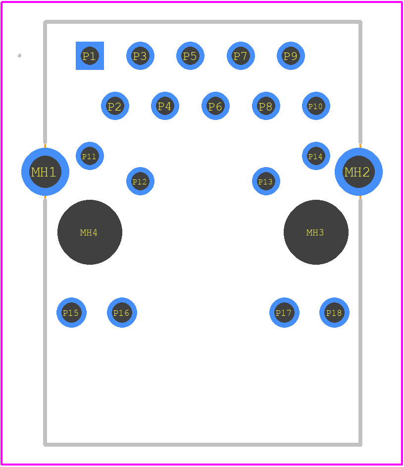 2337992-8 - TE Connectivity PCB footprint - Other - Other - 2337992-8-3