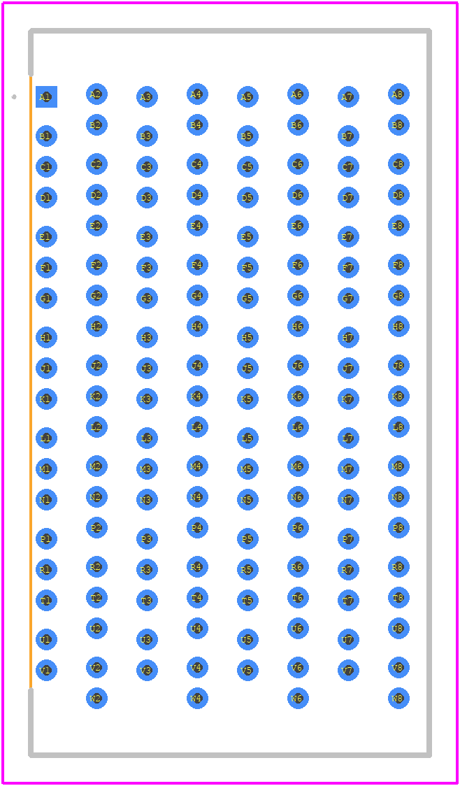 HDTM-6-08-1-S-VT-0-1 - SAMTEC PCB footprint - Other - Other - HDTM-6-08-1-S-VT-0-1-4