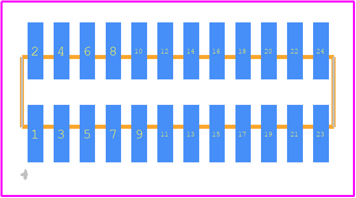 FTSH-112-02-F-DV-ES-P - SAMTEC PCB footprint - Other - Other - FTSH-112-02-F-DV-ES-P-2