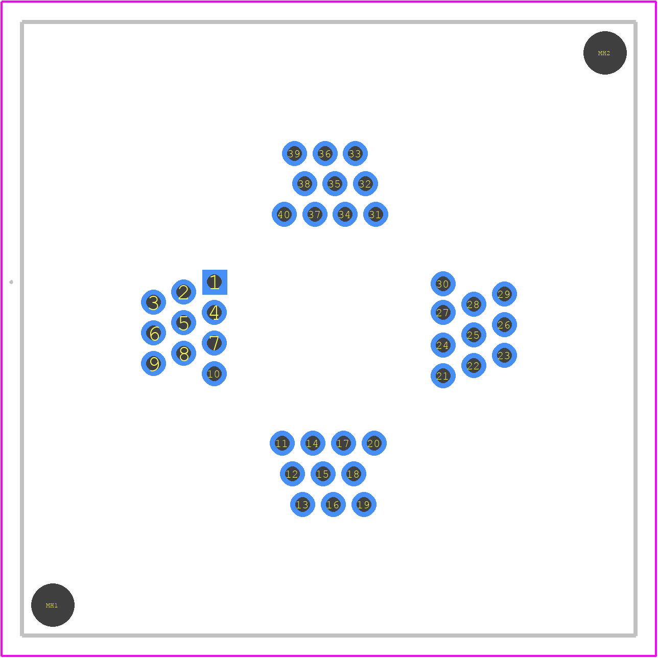 240-5205-00 - 3M PCB footprint - Other - Other - 240-5205-00-5