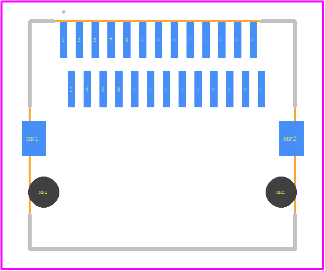 FS1-R26-2001 - Amphenol PCB footprint - Other - Other - FS1-R26-2001-2