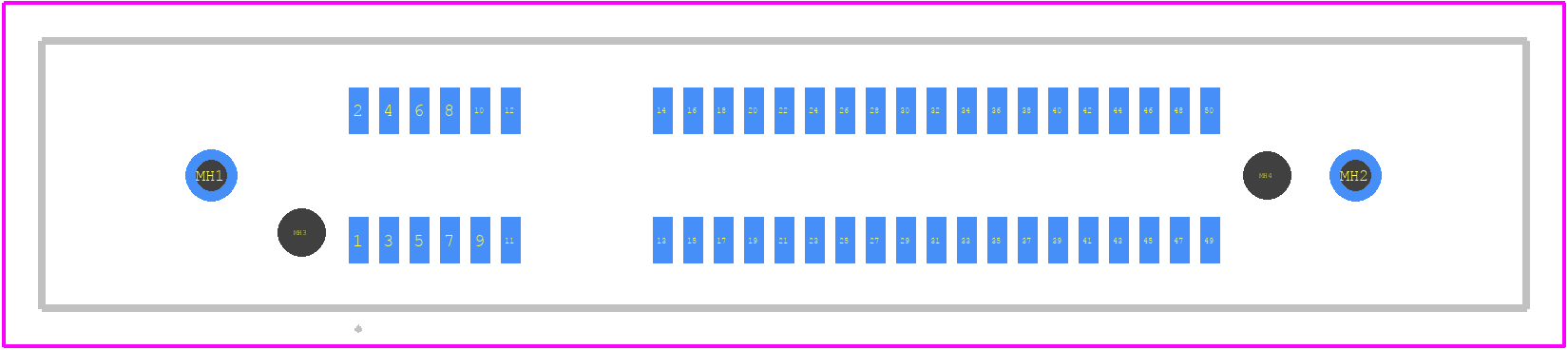 HSEC8-125-01-L-DV-A-BL-K-TR - SAMTEC PCB footprint - Other - Other - HSEC8-125-01-L-DV-A-BL-K-TR-4