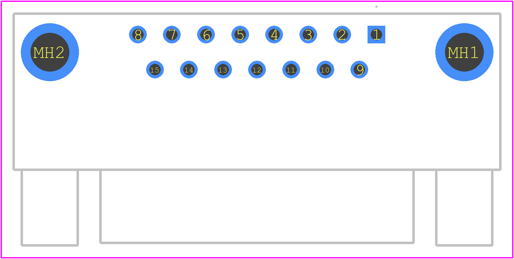 ID15S33E4GV00LF - Amphenol PCB footprint - Other - Other - ID15S33E4GV00LF-1