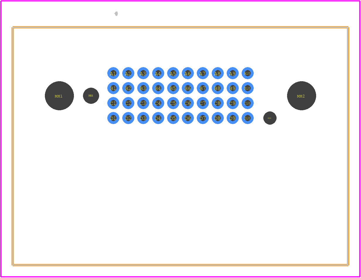 VRRAM-04-10-50-03-G - Molex PCB footprint - Other - Other - VRRAM-04-10-50-03-G-1