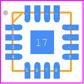 AD7380BCPZ-RL7 - Analog Devices PCB footprint - Quad Flat No-Lead - Quad Flat No-Lead - -16-Lead Lead Frame Chip Scale Package [LFCSP] 3 mm × 3 mm Body and 0.75 mm Package Height (CP-16-45)-