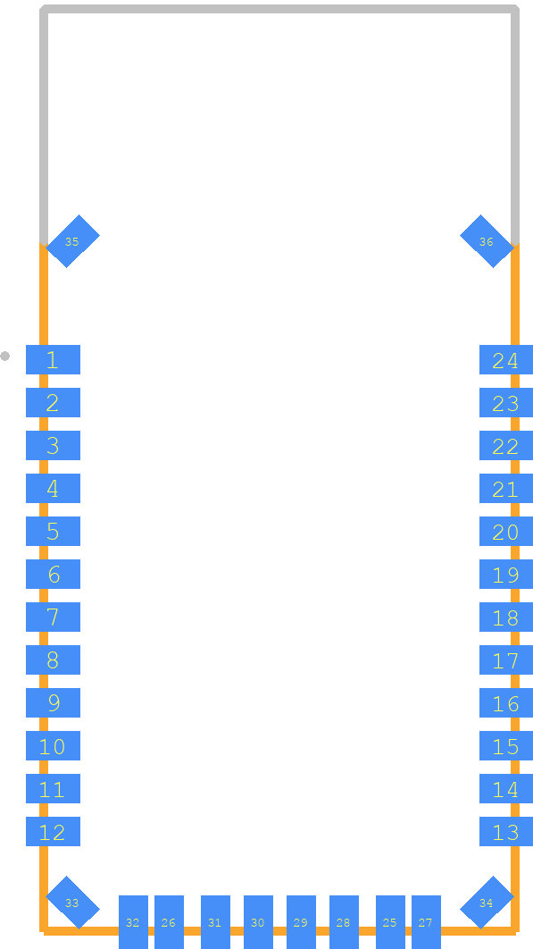 RN41-I/RM - Microchip PCB footprint - Other - Other - RN41-I/RM_1