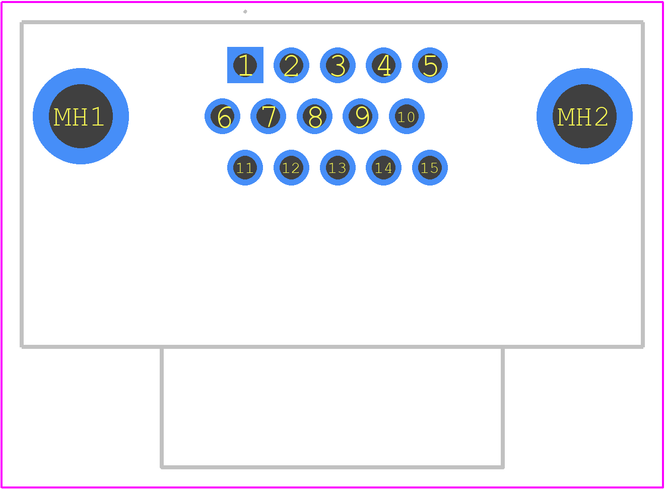 2311774-1 - TE Connectivity PCB footprint - Other - Other - 2311774-1-1