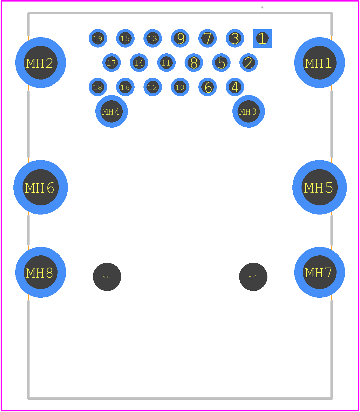 MX50019NQ1 - JAE PCB footprint - Other - Other - MX50019NQ1-6