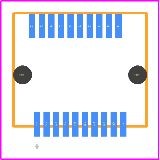 2110759-1 - TE Connectivity PCB footprint - Other - Other - 2110759-1-3