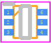 EClamp3202A - SEMTECH PCB footprint - SO Transistor Flat Lead - SO Transistor Flat Lead - (SC-89) SOT-666