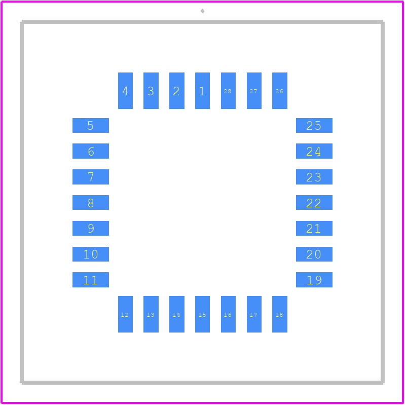 PLCC-28-SMT-TT - 3M PCB footprint - Other - Other - PLCC-28-SMT-TT-2