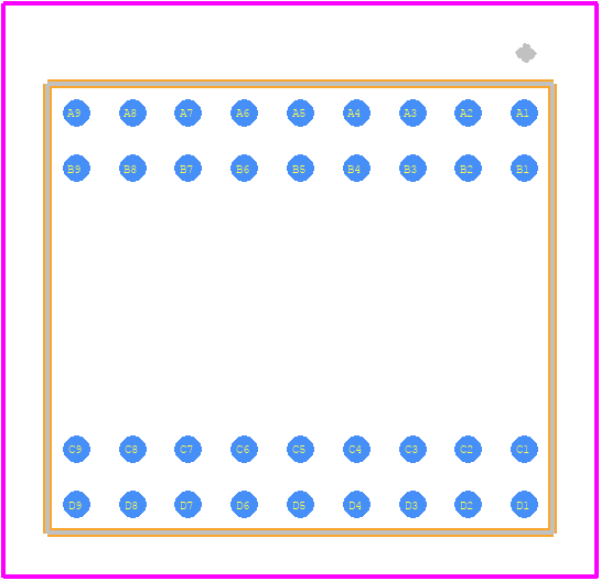 DS32KHZ/WBGA - Analog Devices PCB footprint - Other - Other - BGA 36