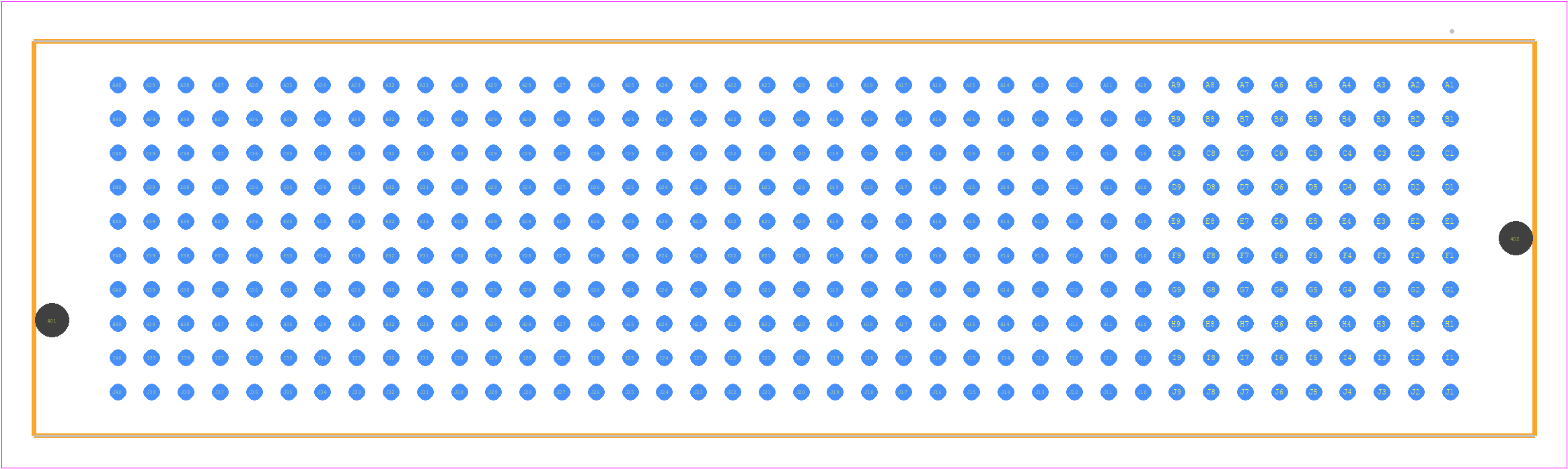 SEAM-40-02.0-L-10-2-A-K-TR - SAMTEC PCB footprint - Other - Other - SEAM-40-XX.X-YYY-10-2-A-K-TR