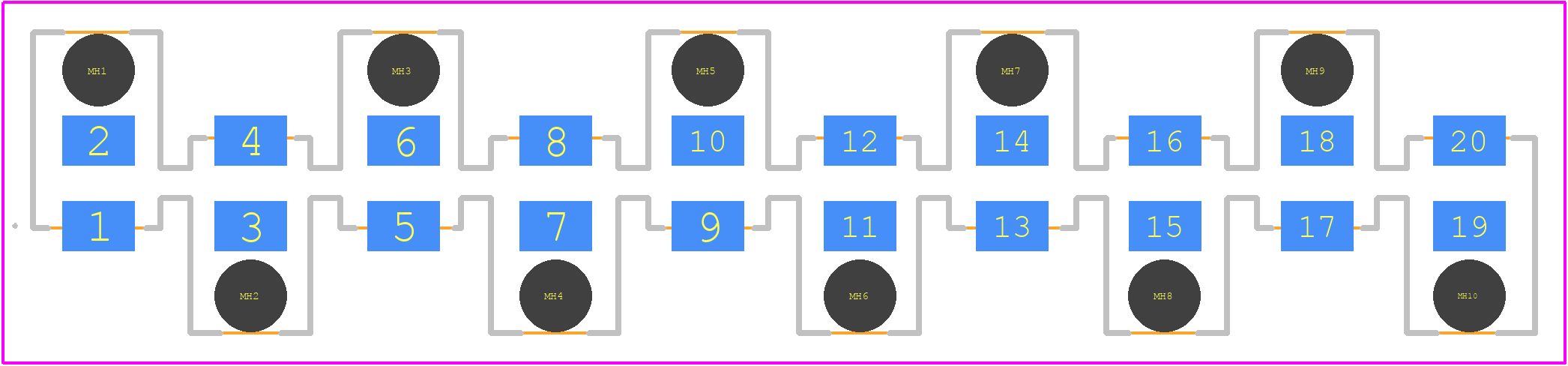 1272.0030 - MENTOR PCB footprint - Other - Other - 1272.0030-4