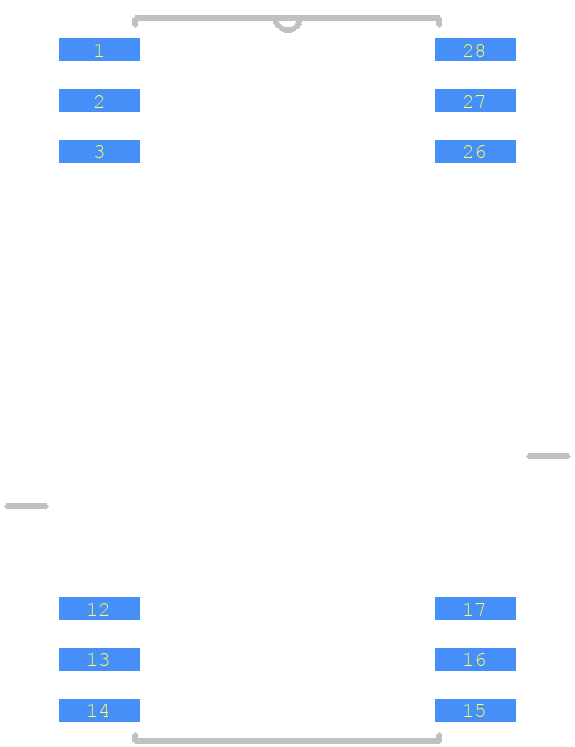 ISO150AU - Texas Instruments PCB footprint - Other - Other - SOP127P1033X265-28N