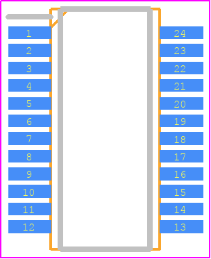 MAX1230BEEG+ - Analog Devices PCB footprint - Small Outline Packages - Small Outline Packages - QSOP 24