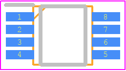 MAX1236EUA+ - Analog Devices PCB footprint - Small Outline Packages - Small Outline Packages - 8 µMAX_2