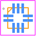 INA216A1RSW - Texas Instruments PCB footprint - Quad Flat No-Lead - Quad Flat No-Lead - RSW(R-PUQFN-N10)