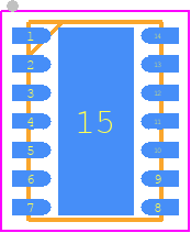 MCP2518FDT-H/QBB - Microchip PCB footprint - Small Outline No-lead - Small Outline No-lead - dfn-14