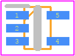 STLM20W87F - STMicroelectronics PCB footprint - SOT23 (5-Pin) - SOT23 (5-Pin) - STLM20W87F